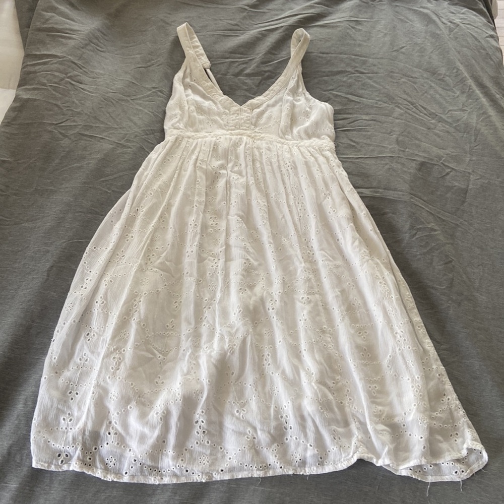 Hollister White Eyelet Dress
